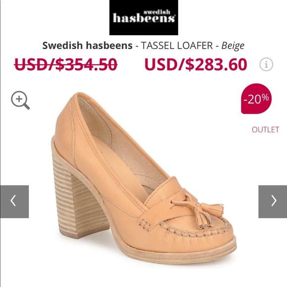 Swedish Hasbeens Tassel Loafer. Size 7 Gently Worn - Picture 8 of 9